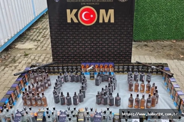 Düzce'de kaçak alkol operasyonu yapıldı