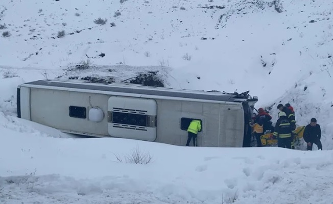 Erzincan'da otobüs faciası!