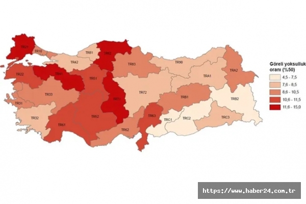 Türkiye'nin en yoksul şehirleri belli oldu