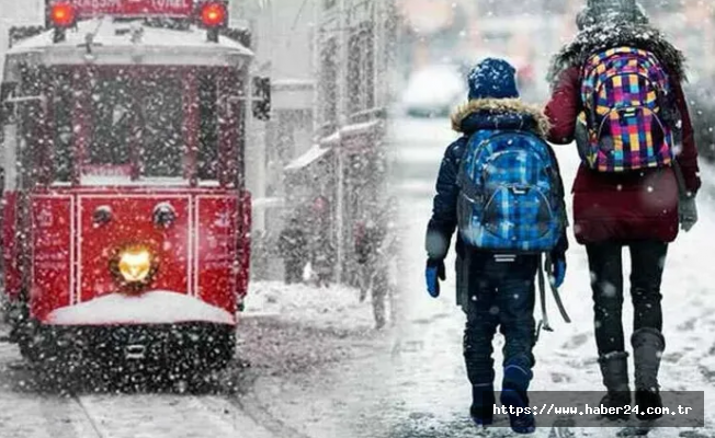 İstanbul'da eğitime kar engeli!