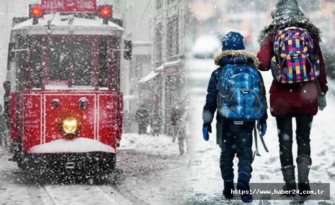 İstanbul ve Tekirdağ'da eğitime kar engeli!