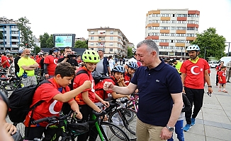 Kocaeli'de pedallar 'Barış' için çevrildi