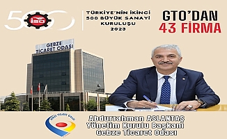 ISO İKİNCİ 500’DE GEBZE TİCARET ODASI’NIN  GURUR TABLOSU