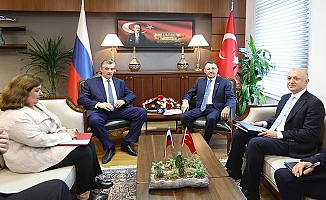 Fuat Oktay Rus mevkidaşıyla görüştü