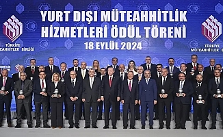 Başarılı 'Yurt Dışı Müteahhitlik Hizmetleri' ödüllendirildi