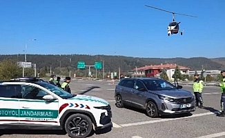 Düzce'de çaykopter destekli denetim