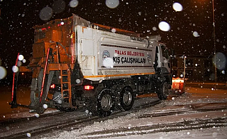 Kayseri Talas'ta kar seferberliği başladı