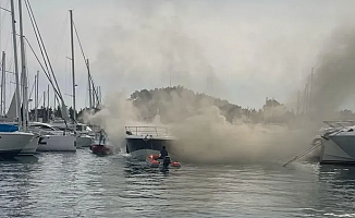 Muğla'da yat yangını!